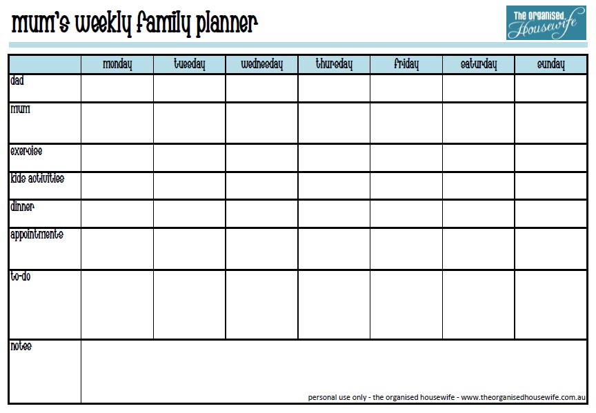blank weekly time schedule. printable weekly schedule
