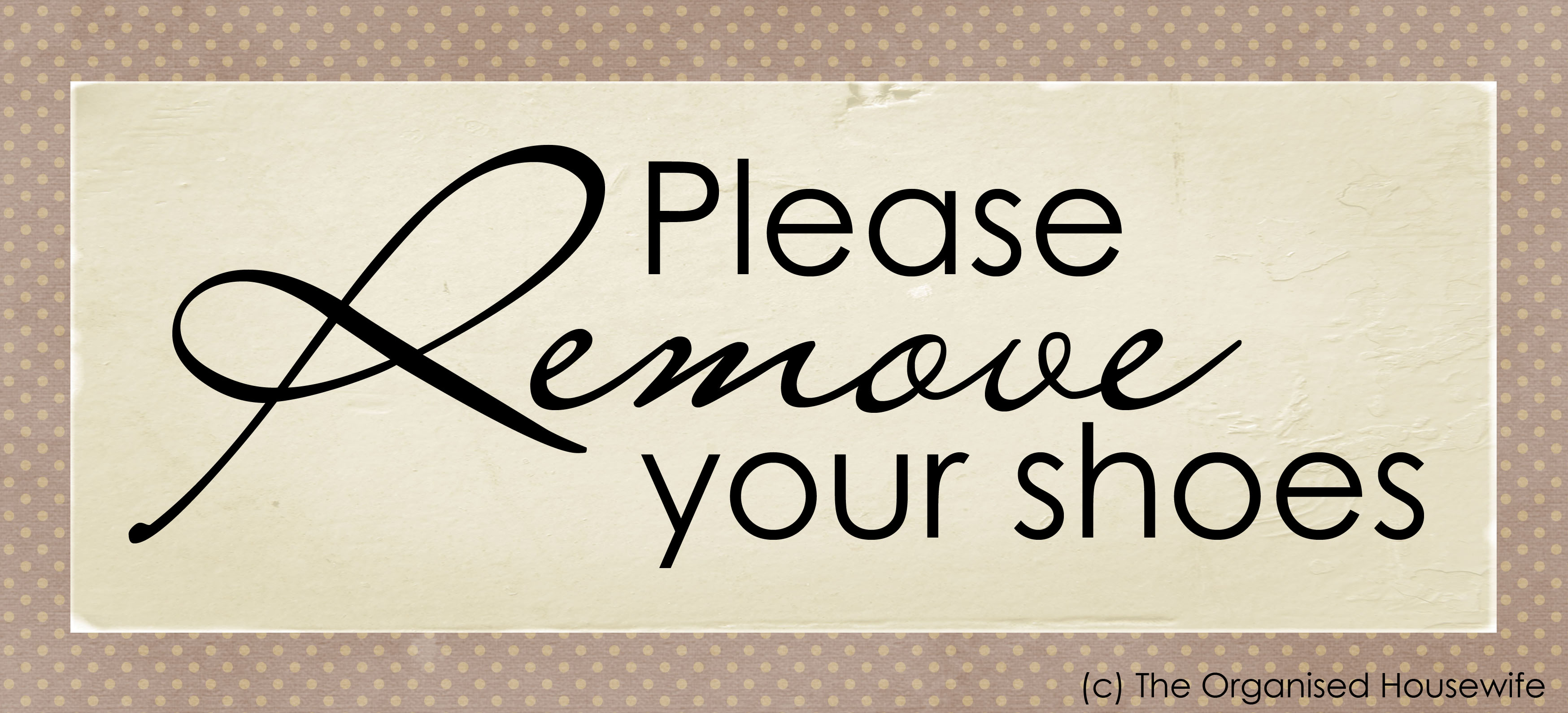 Free Printable Please Remove Your Shoes Sign Printable