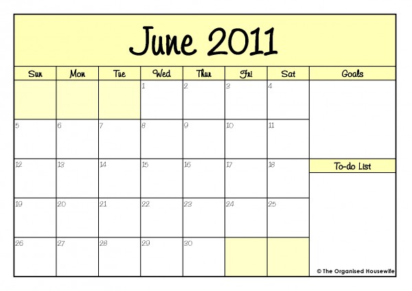 2011 calendar printable by month. Here is June 2011 Calendar