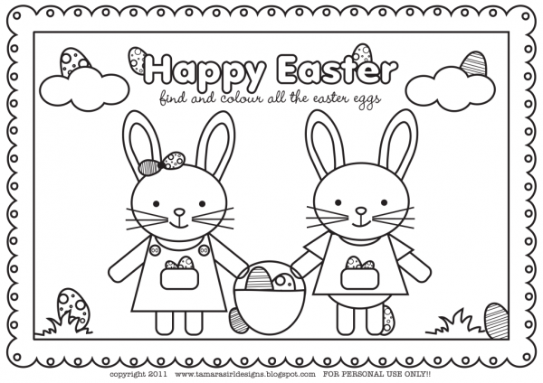 easter colouring coloring cute craft bunny crafts super sheets eggs printable printables theorganisedhousewife organised housewife colour happy worksheets activities placemats