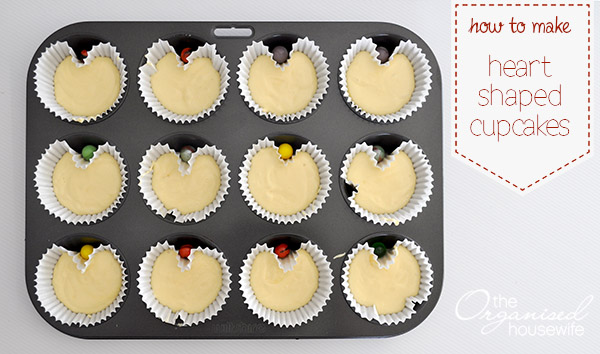 http://theorganisedhousewife.com.au/lunchbox-ideas/how-to-make-heart-shaped-cupcakes/