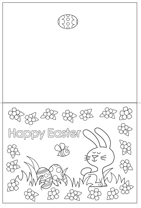 easter card coloring pages - photo #8