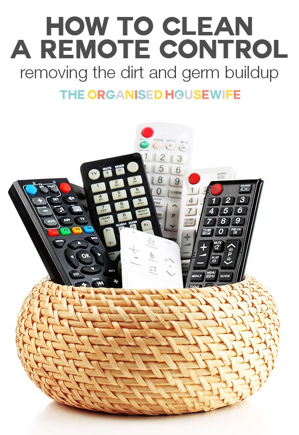 How to clean a remote control
