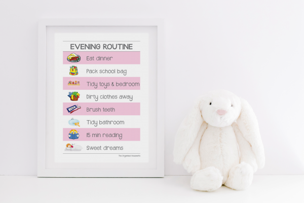 {The Organised Housewife} Evening Routine Chart2