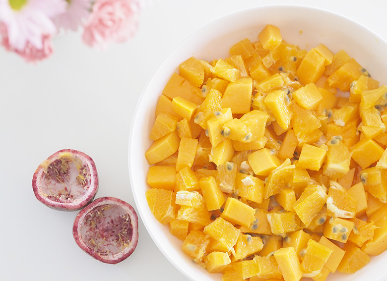 This Paw Paw Fruit salad is a fresh and healthy tropical salad.