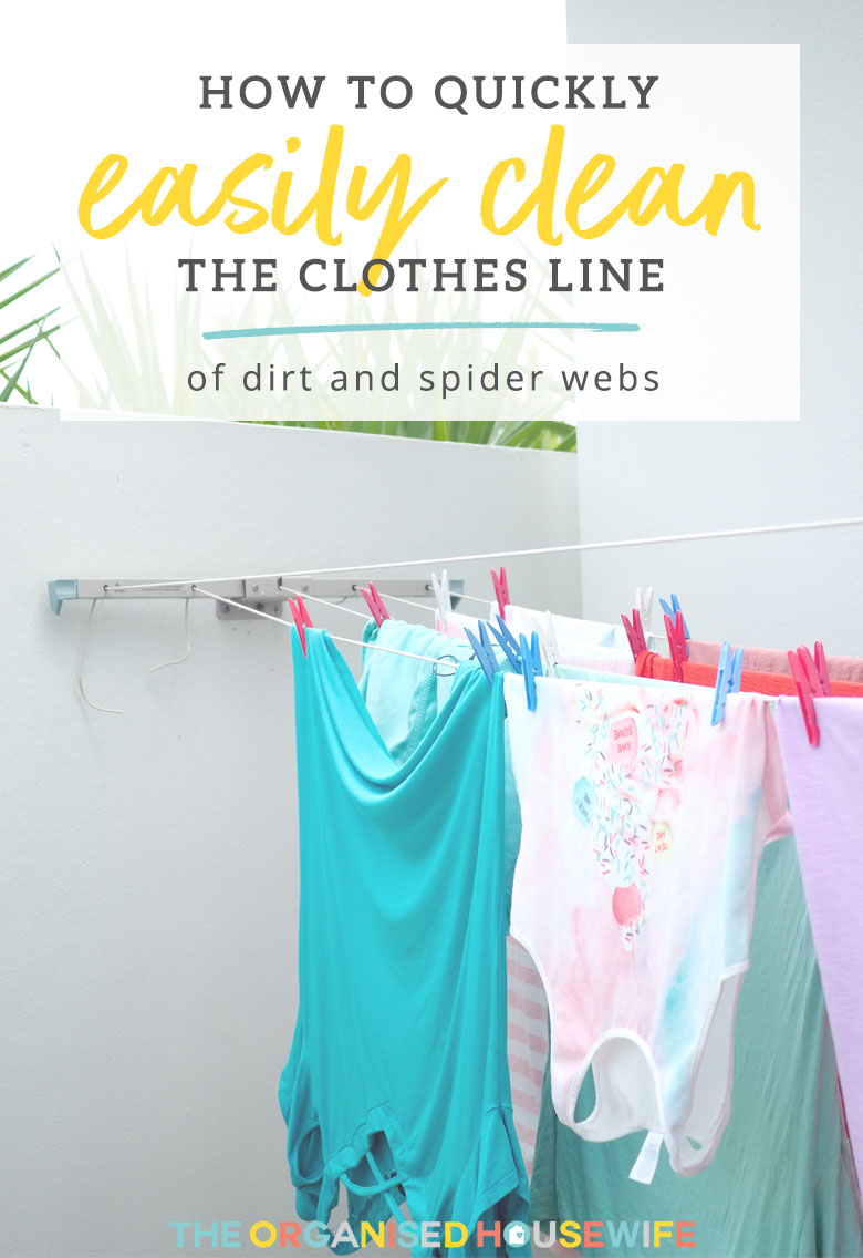 Does your washing line get grubby? Read my quick and easy guide to give your clothes line a clean to prevent the clean clothes picking it up.