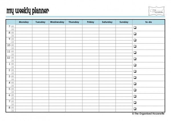 Planners | The Organised Housewife