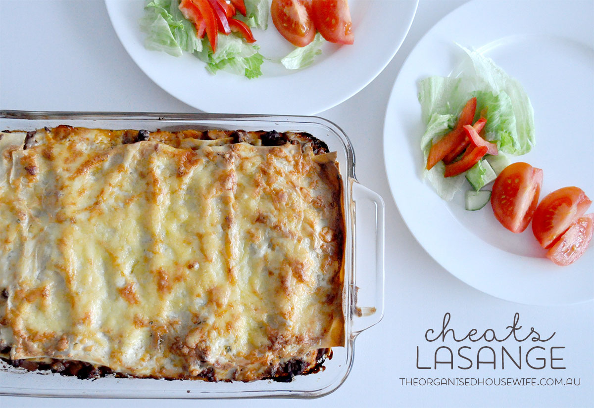 MY SUPER EASY BEEF LASAGNA - We love lasange, but sometimes I just don’t have the energy or desire to be slaving over a hot stove making tomato and bechamel sauces. Spend the afternoon with Dad playing board games, then as the sun goes down quickly whip up this dinner to serve alongs side a fresh salad.