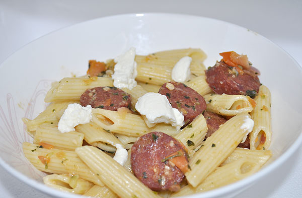 Easy Pasta Dinner Fast simple chorizo