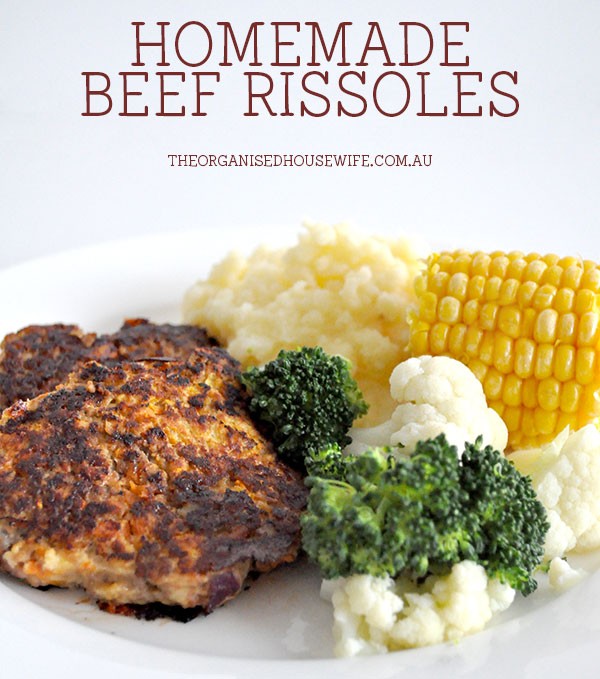 Homemade Beef Rissoles