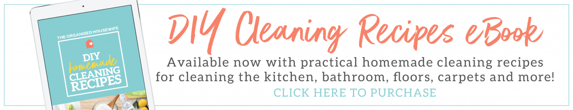 DIY cleaning recipes eBook by The Organised Housewife