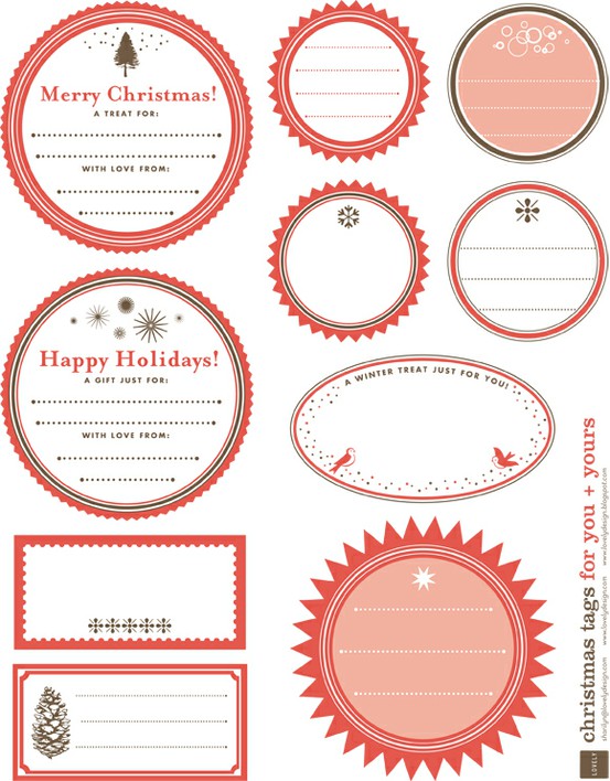 16 FREE Printable Christmas Tags - The Organised Housewife