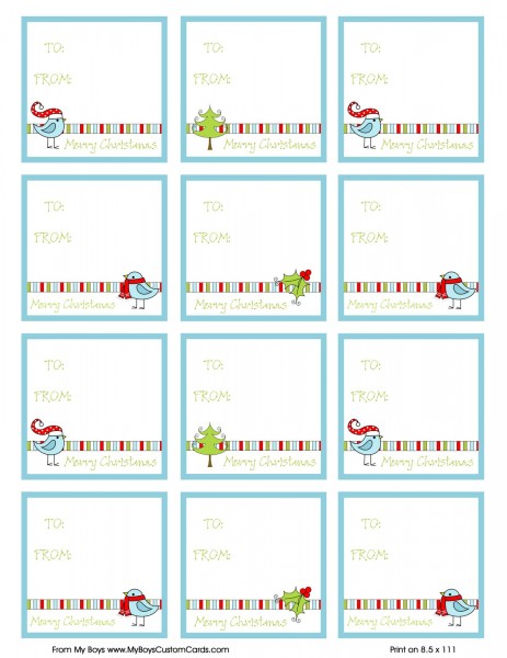 16 Free Printable Christmas Tags - The Organised Housewife