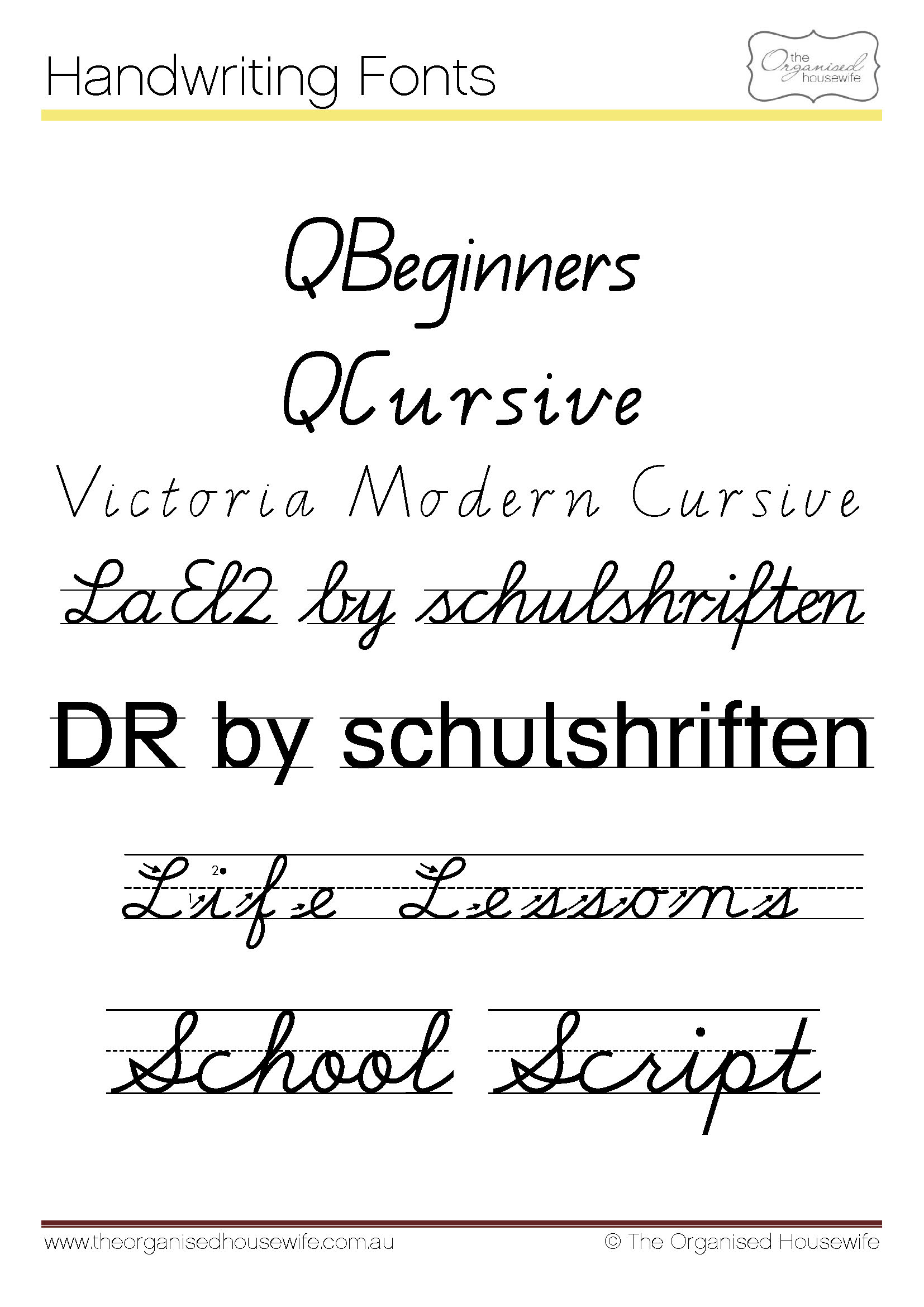 micrtosoft word cursive fonts