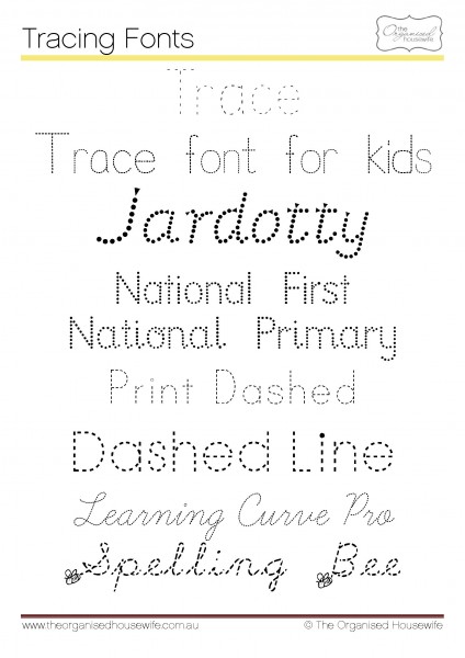 Free Traceable Fonts For Teachers - Best Free Fonts, Typefaces and ...