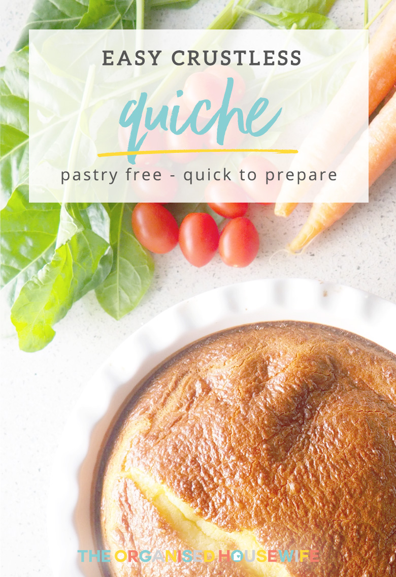 This Crustless quiche is super easy to make and takes little effort!!