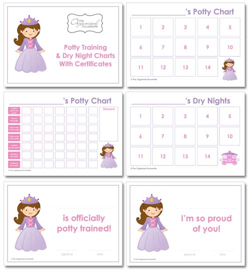 12 Potty Training Tips + Potty Training Charts – The Organised 