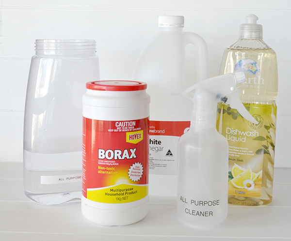 {The Organised Housewife} Homemade All Purpose Cleaner Ingredients
