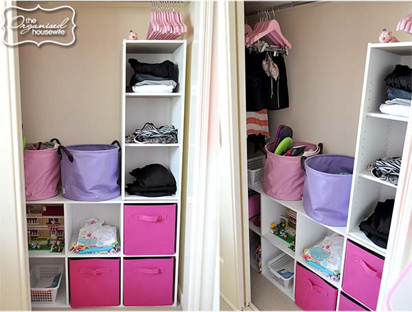 organised kids wardrobes - the organised housewife