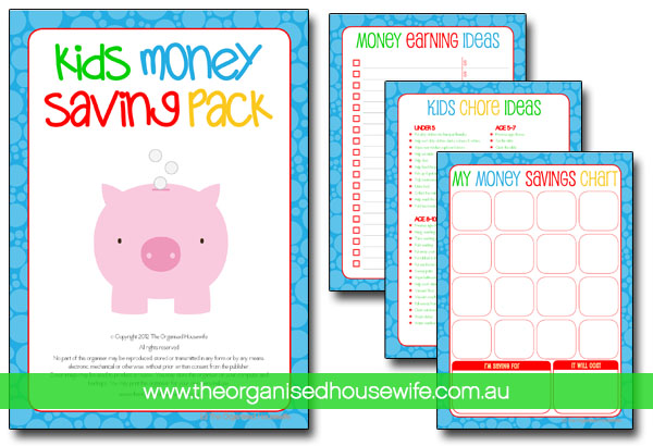 kids saving money chart