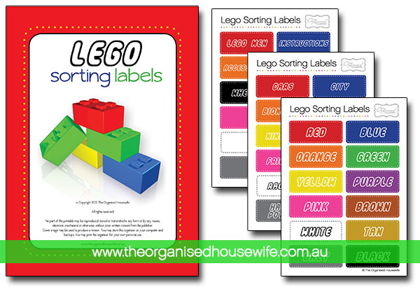 Color-Coded Labels For Lego Storage - The Organized Mama