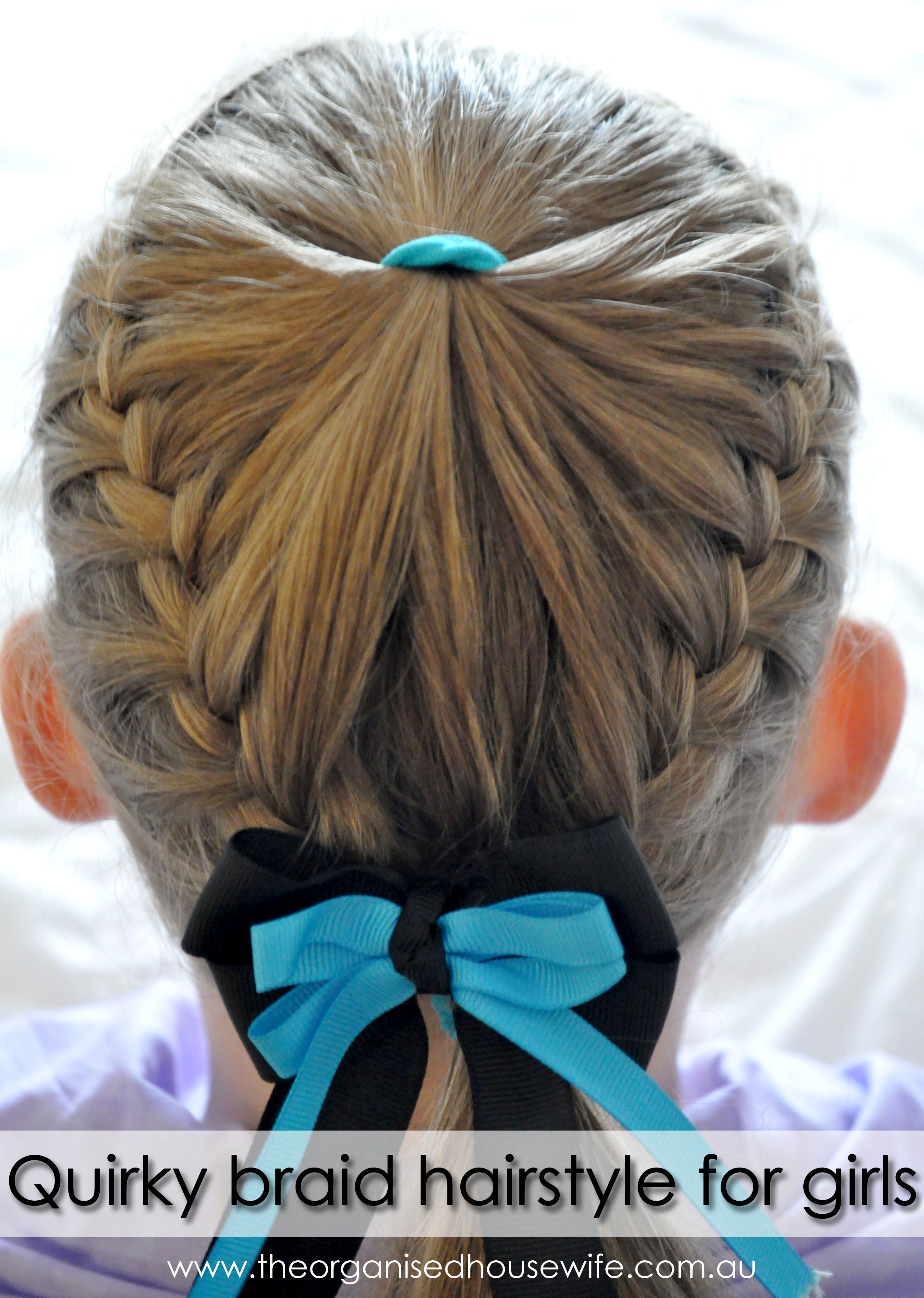Quirky braid hairstyle for girls + step by step instructions - The  Organised Housewife