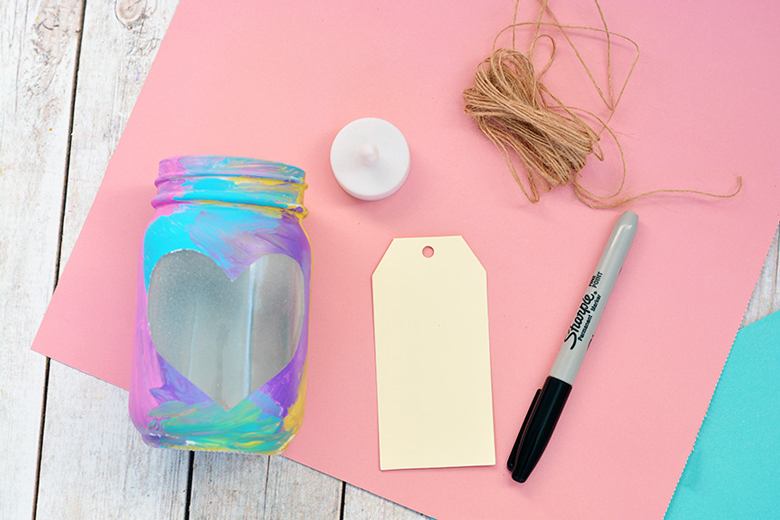 mothers day craft mason jar vase