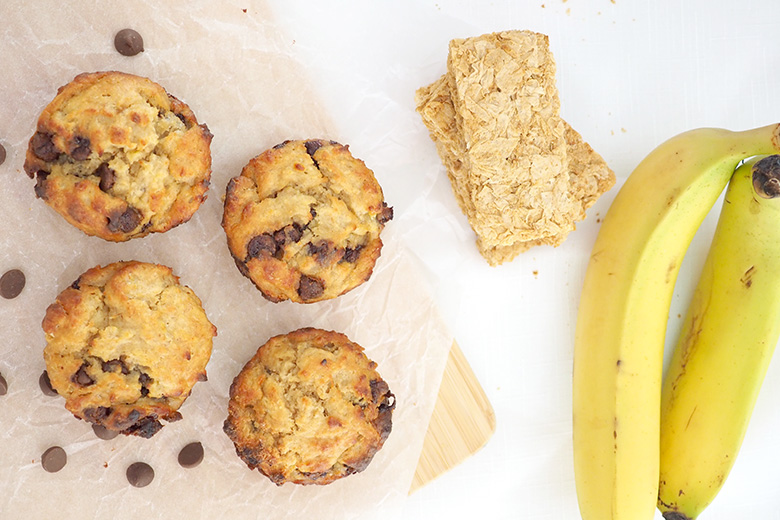 Kid friendly recipe - banana and choc muffins