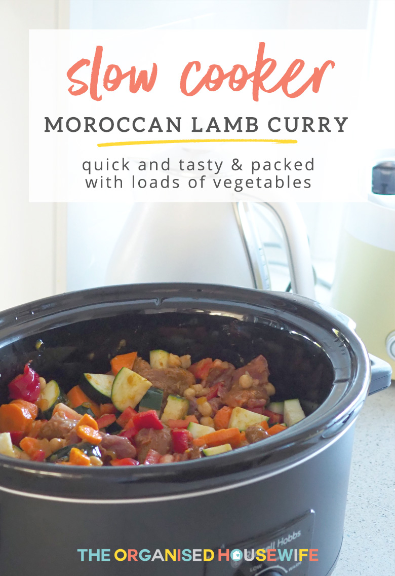 Slow Cooker Moroccan Lamb or Beef Curry - The Organised Housewife