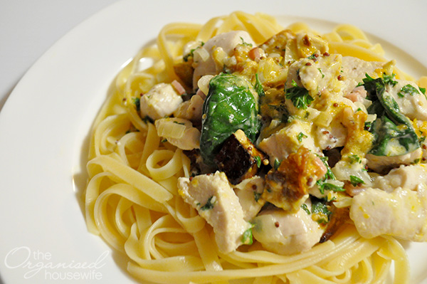 Creamy Chicken And Pumpkin Pasta The Organised Housewife