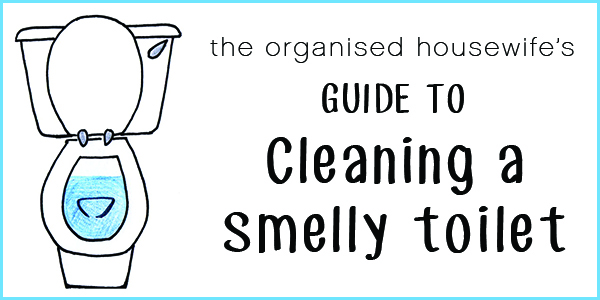 The Organised Housewife to cleaning a smelly toilet