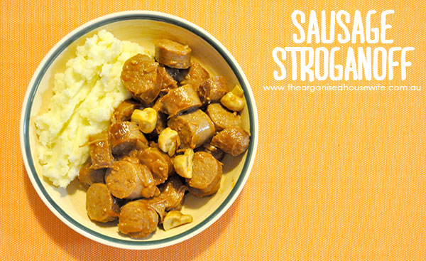 {The-Organised-Housewife}-Sausage-Stroganoff