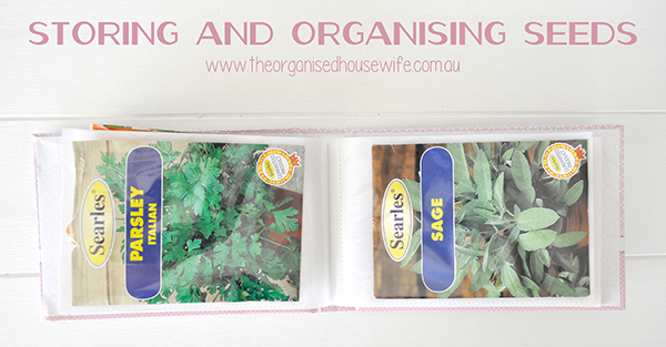 {The Organised Housewife} Storing and Organising Seeds