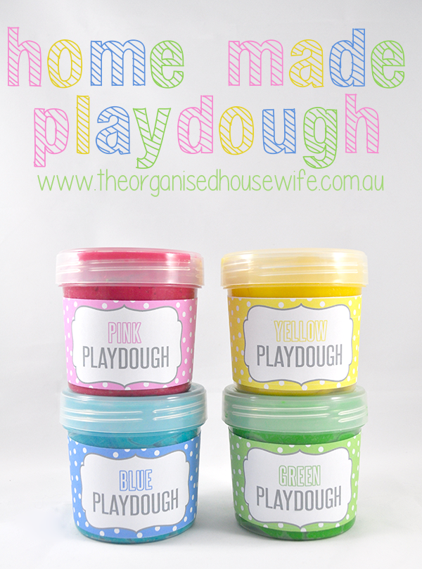 {The Organised Housewife} Thermomix Home made Playdough 2