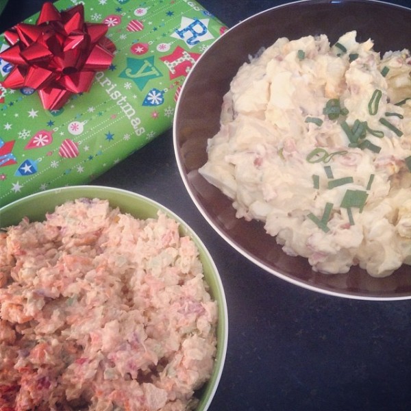 Home made Potato Salad and Coleslaw