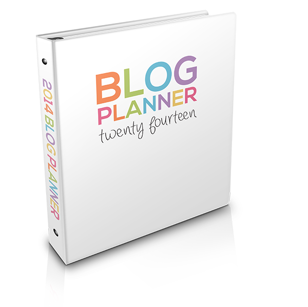 {The Organised Housewife} 2014 Blog Planner Folder