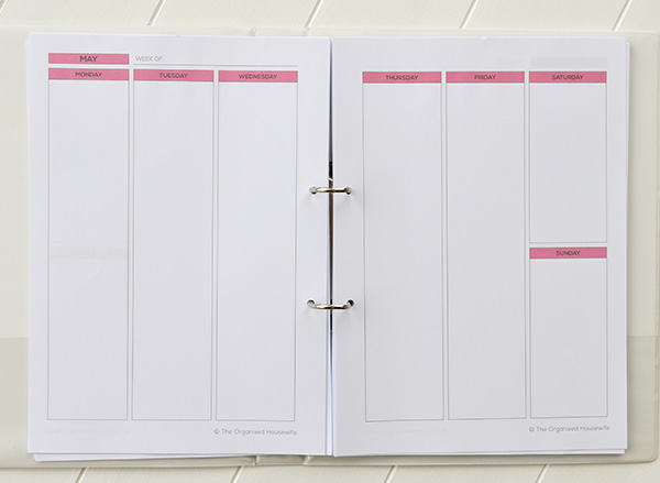 {The Organised Housewife} 2014 Blog Planner Printables 3