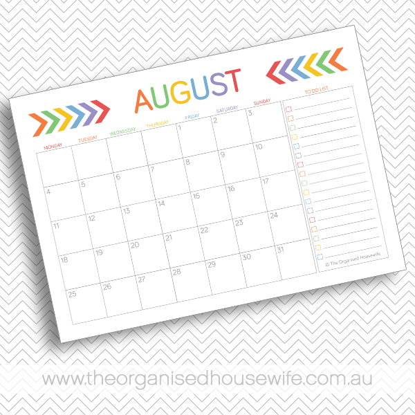 {The Organised Housewife} 2014 Calendars + To Do LIst