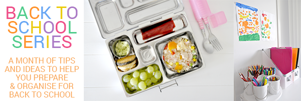 School Lunch Supply Organization Ideas for back to school 