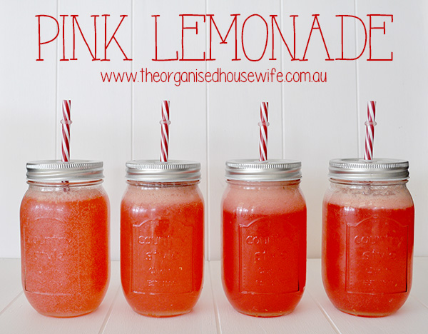 Homemade Pink Lemonade Recipe