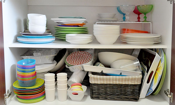 How To Declutter Serving Dishes