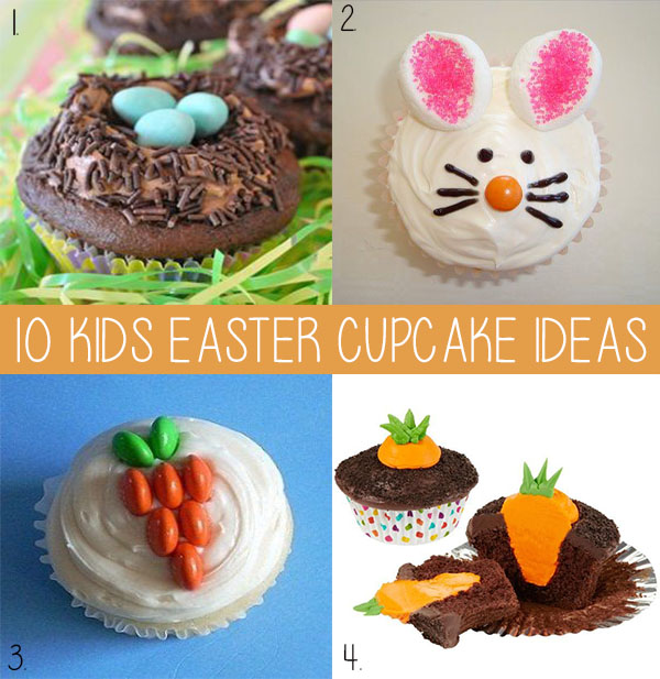 easter cupcake ideas, kids easter cupcake ideas, chocolate cupcakes, bunny cupcakes
