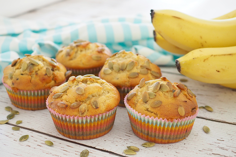 after school snack idea - banana muffin