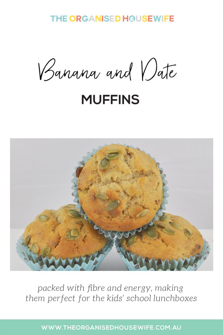Banana and date muffin recipe