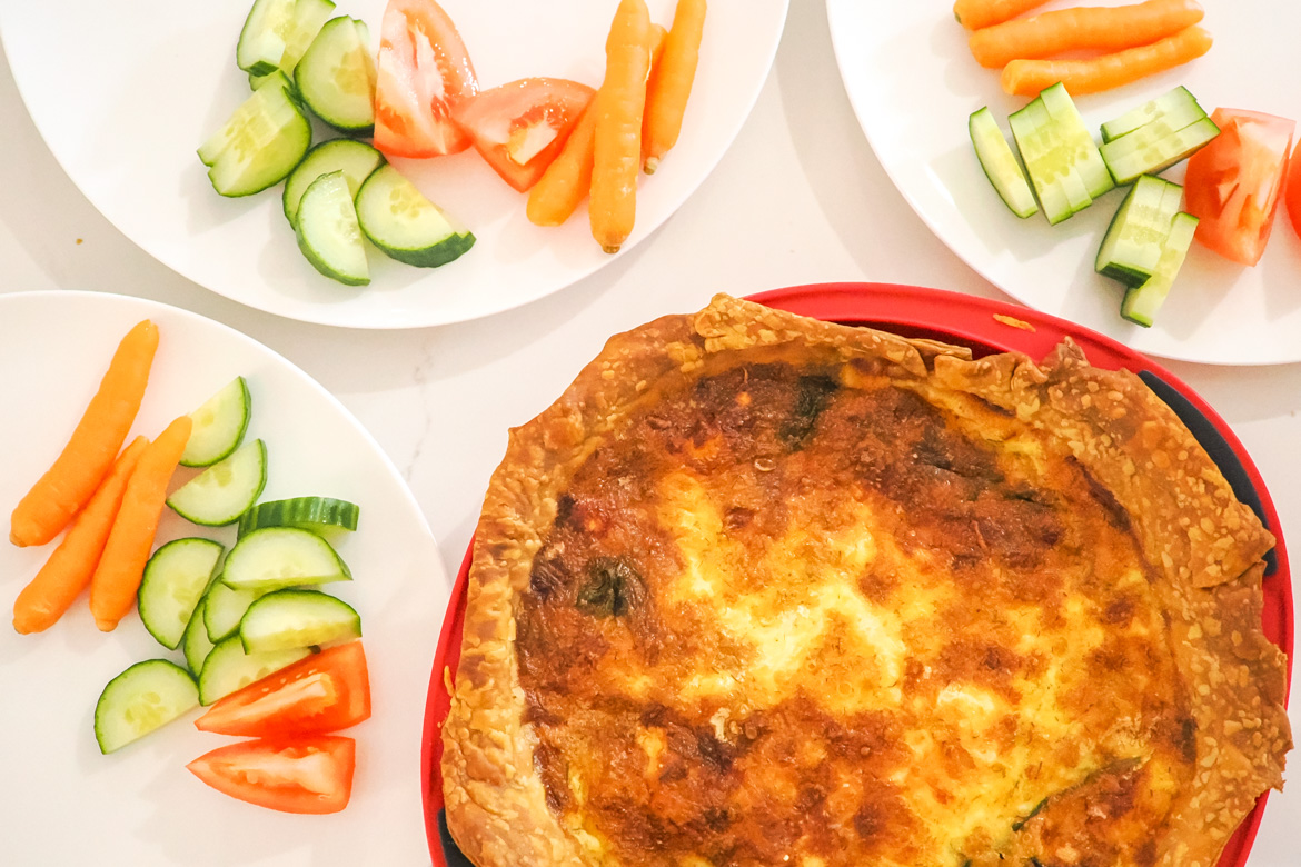 A delicious quiche variation, this Salmon and Spinach Quiche is full of flavour and not too hard to make!