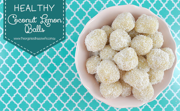 Healthy Coconut Lemon Balls