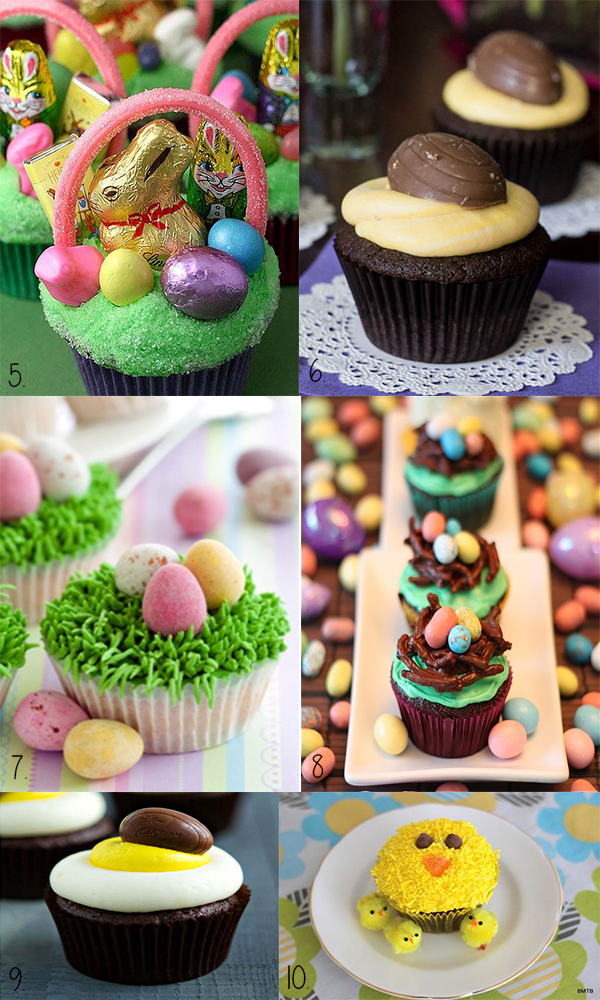 easter kids cupcakes collage2