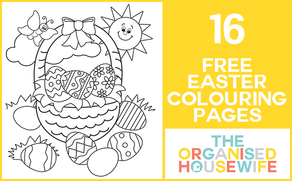 16 free easter colouring pages