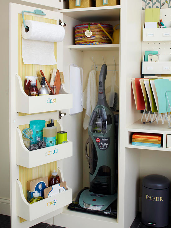 Broom Cupboard Organising 2