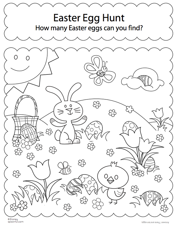 Download Free Easter Colouring Pages - The Organised Housewife